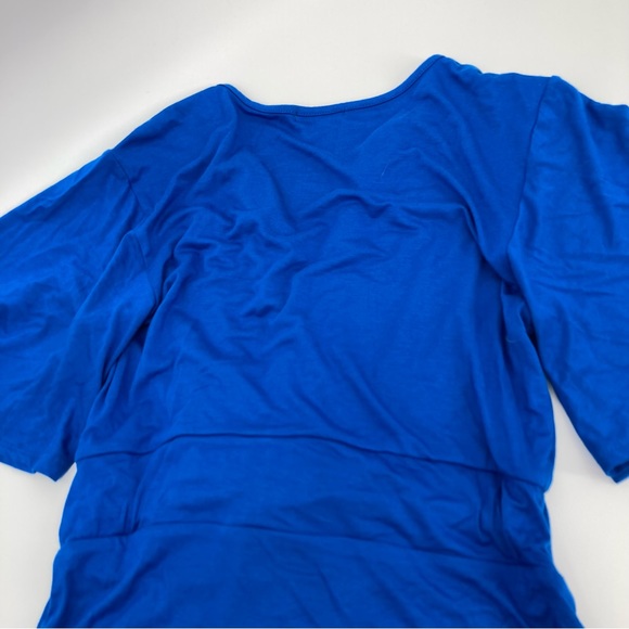 VENUS Royal Blue V Neck Wrap Dress - Size Small - Picture 7 of 10